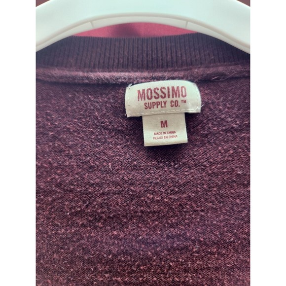 Mossimo Cardigan T Shirt Women's M Tunic Red Long Sleeve Lightweight 100% cotton - Picture 3 of 5